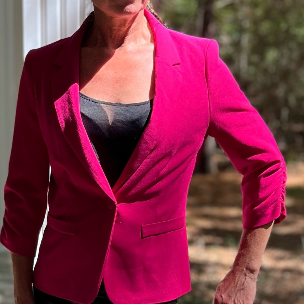 New Directions Vibrant Pink Blazer